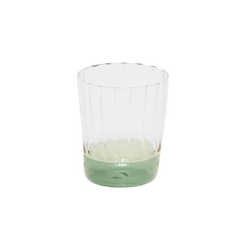 Becher Eclat glas transparent / Mundgeblasenes Glas - Ø 8 x H 9 cm - Maison Sarah Lavoine - Sarah-Blau / Transparent - Geblasenes Borosilikatglas