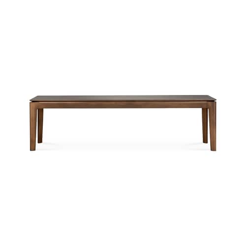 Bok Bench wood brown / L 166 cm - Solid teak - Ethnicraft - Burnish Teak - Solid teak