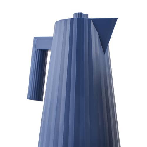 Bollitore elettrico Plissé materiale plastico blu / 1,7 L - Alessi - Blu - Resina termoplastica
