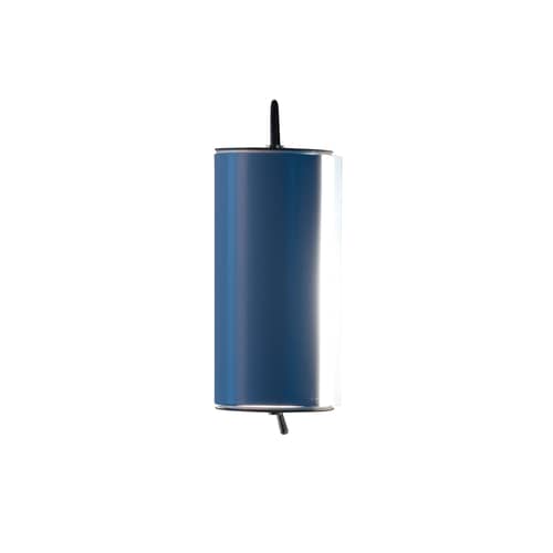Cylindrique Petite Wall light metal blue / Small - L 16 cm - Charlotte Perriand - Nemo - L 16 cm / Light blue - Painted aluminium