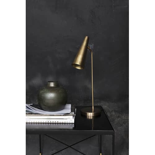 Lampe de table Precise or métal / H 52 cm - House Doctor - Laiton - Laiton