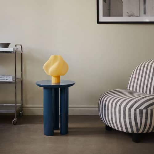 Lampe de table Soft Serve Regular  jaune / H 26 cm - CRÈME ATELIER - Sorbet limoncello - PLA recyclé