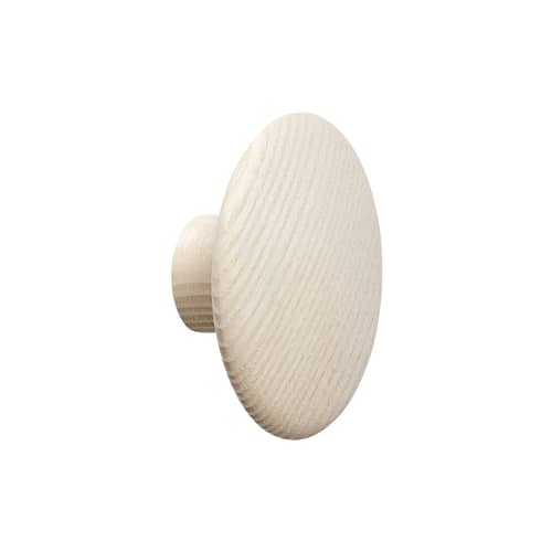 Patère The Dots Wood XS / Bois - Ø  6,5 cm - Muuto - Frêne - Frêne naturel