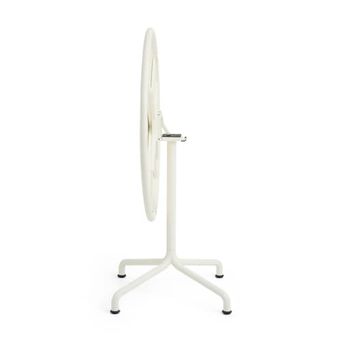 Table ronde Deville métal blanc / Ø 80 cm - Hay - Blanc crème - 