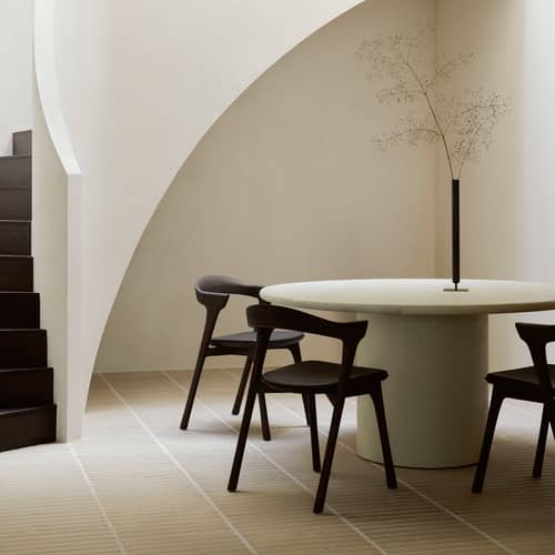 Elements Round table composite material white / Ø 150 cm - 8 people / Microcement - Ethnicraft