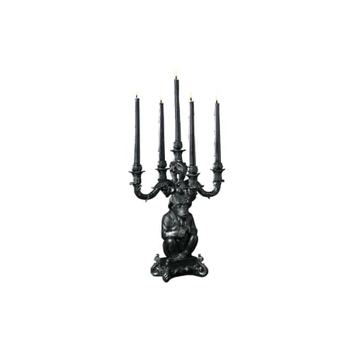 Chandelier Burlesque plastique noir / Chimpanzé - H 48 cm - Seletti - Noir - Polyrésine
