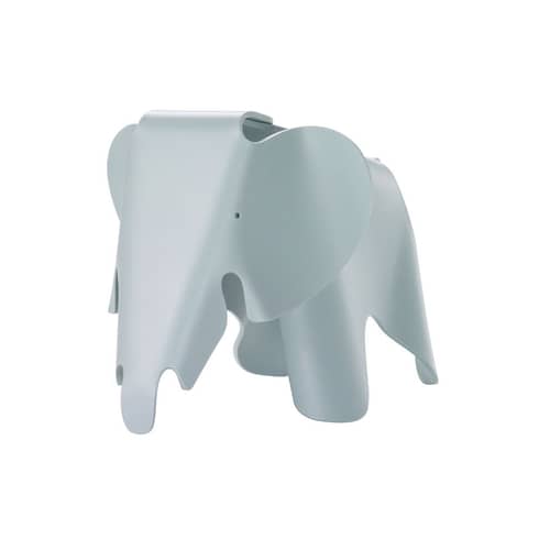 Décoration Eames Elephant / Small (1945) - L 39 cm / Polypropylène - Vitra - Gris bleuté - Polypropylène