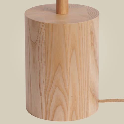 Okinawa LED Floor lamp natural wood / 2 adjustable diffusers - GOOD&MOJO - Natural - Ashwood