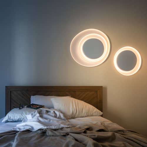 Applique Bahia LED plastique blanc / Plafonnier - 76 x 70 cm - Foscarini - Blanc - Polycarbonate