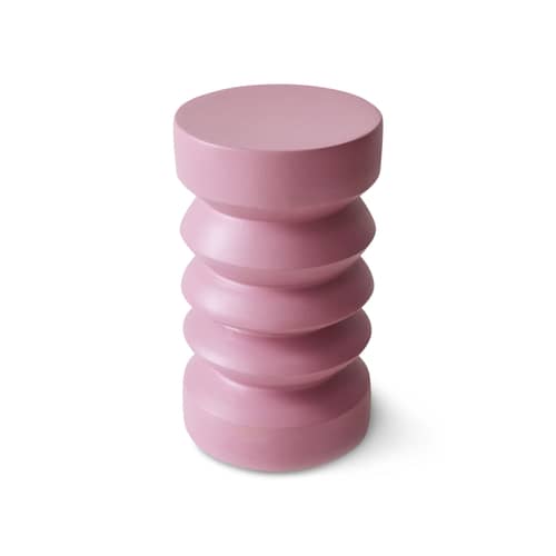 Tavolino d\'appoggio Stoneware ceramica rosa / Ø 23 x H 41 cm - HK LIVING - Rosa - Gres