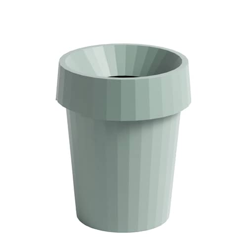 Corbeille à papier Shade / Ø 30 x H 37 cm - Hay - Vert pâle - Polypropylène recyclable
