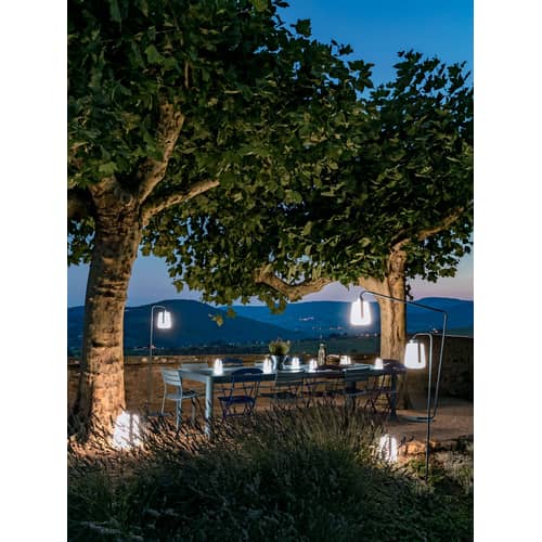 Lampe extérieur sans fil rechargeable Balad Large LED métal vert / H 38 cm - USB / Seconde vie - Fermob - Cactus - Aluminium, Polyéthylène