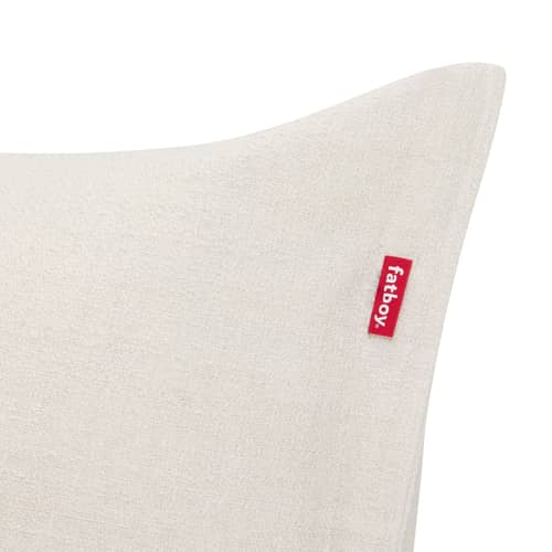 Lounge Sessel The BonBaron Slim textil weiß / INDOOR - Recycelter Schlingenpol Stoff - Fatboy - Creme (Schlingenpol) -  Micro-billes EPS, Polyesterfaser, Recycelter Bouclé-Stoff, Schaumstoffflocken