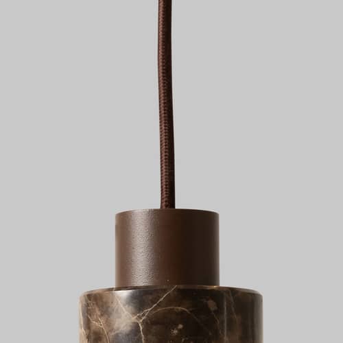 Pendelleuchte Tivoli marmor braun - It\'s about Romi - Braun - Marmor