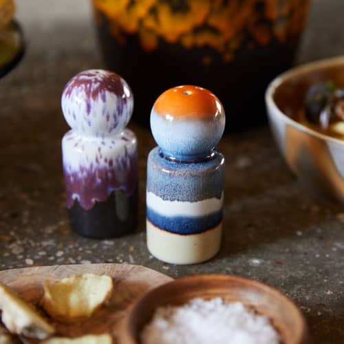 Set sale e pepe 70s ceramics ceramica multicolore - HK LIVING - Stargaze - Gres smaltato