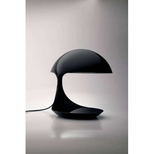 Cobra Table lamp plastic material black / 1968 - Martinelli Luce - Black - Resin