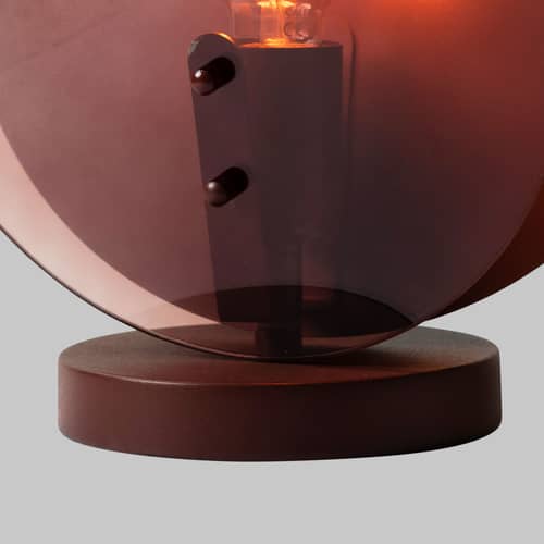 Toledo Table lamp glass brown - It\'s about Romi - Brown - Coloured glass, Iron