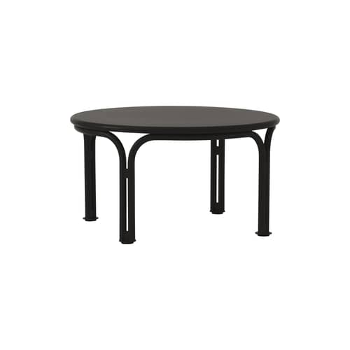 Tavolino Thorvald SC108 metallo nero / Ø 70 x H 37 cm - &tradition - Nero caldo - Acciaio termolaccato