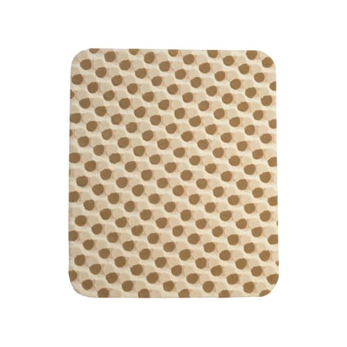 Teppich Reliefs textil beige / 135 x 165 cm - Handgetuftet - PINTON - Beige - Baumwolle, Lurex, Mohair