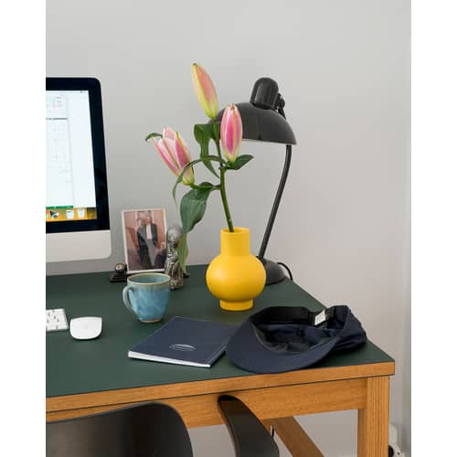 Vaso Strøm Small ceramica giallo / H 16 cm - Ceramica / Fatta a mano - raawii - Giallo fresia - Ceramica