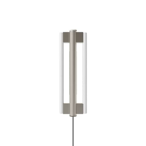 Applique avec prise Eiffel Double métal / H 50 cm - Frama - H 50 cm - Acier inoxydable