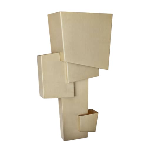 Applique Map 1 LED or métal / Small - L 17 x H 33 cm / Seconde vie - DCW éditions - Small / Laiton - Laiton verni brossé