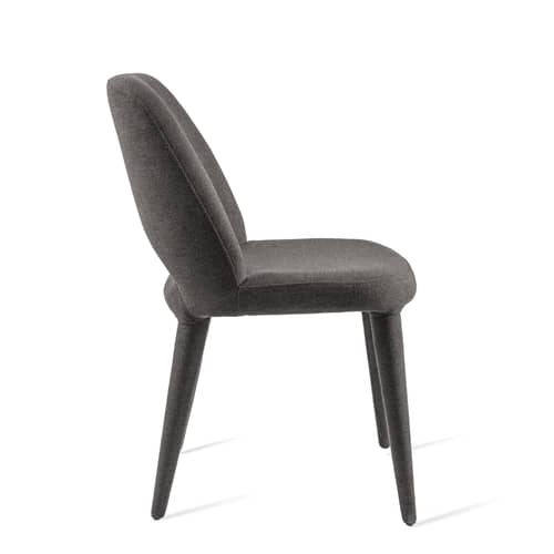 Chaise rembourrée Holy - Pols Potten - Gris foncé - Métal, Mousse, Tissu polyester