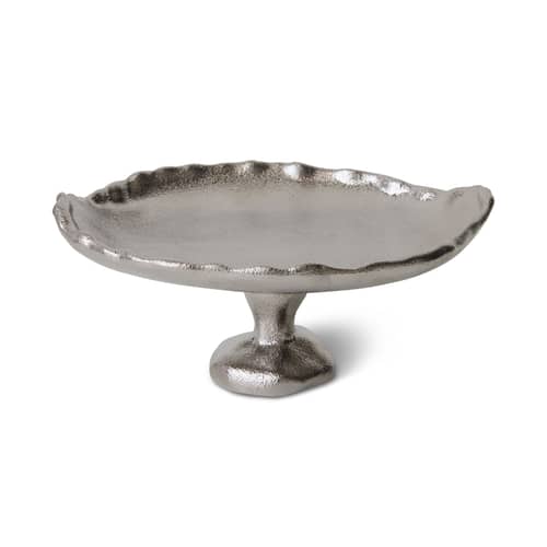 Coupe New classics céramique argent / 29.5 x 23 cm - HK LIVING - Argent - Céramique