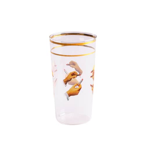 Toiletpaper - Lipsticks Glass glass multicoloured / H 13 cm - Seletti - Lipstick - Borosilicated glass