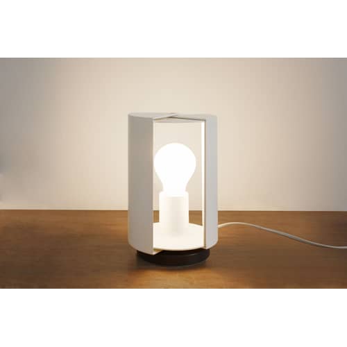 Lampada da tavolo Pivotante metallo bianco by Charlotte Perriand / Riedizione 1962 - Nemo - Bianco - Acciaio verniciato, alluminio verniciato