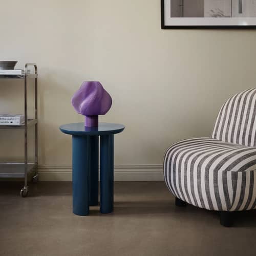 Lampe de table Soft Serve Regular violet / H 26 cm - CRÈME ATELIER - Sorbet lavande - PLA recyclé