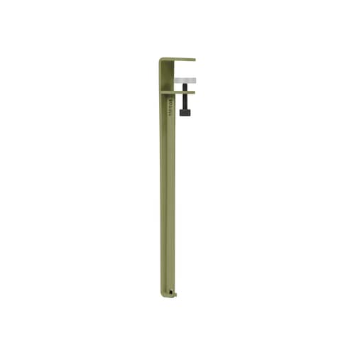 Pied avec fixation étau / H 43 cm - Pour créer table basse ou banc - TIPTOE - Vert kaki - Acier thermolaqué