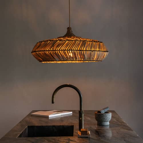 Suspension Rinjani / Ø 70 cm - GOOD&MOJO - Ø 70 cm / Naturel - Abaca