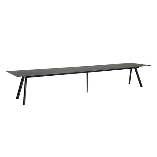  Accessory wood black / For CPH 30 extendible table - L 50 cm - Hay - Black - Linoleum, Plywood