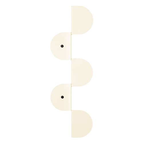 Appendiabiti Vibes metallo bianco / L 37,3 cm - NOBODINOZ - Avorio - Acciaio laccato