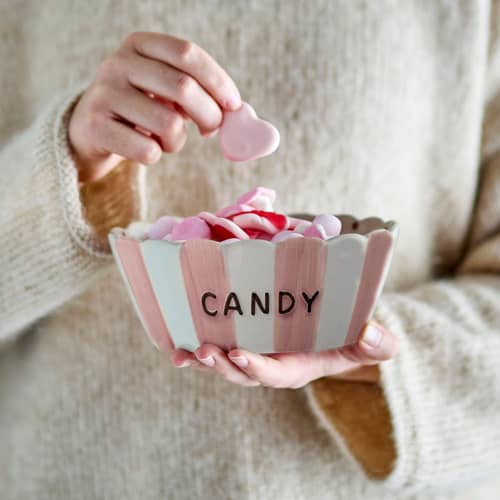 Chip - Candy Bowl ceramic pink / Ø 17 x H 7 cm - Bloomingville - Candy Pink / Pink / Ø 17 x H 7 cm - Sandstone
