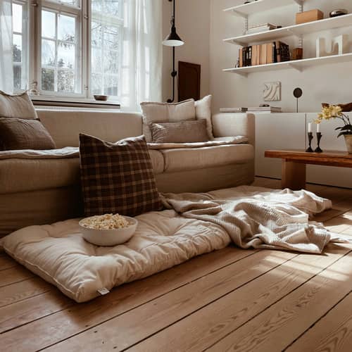Matelas-futon Bed in a Bag / Lit d\'appoint - 70 x 190 cm - KARUP DESIGN - Naturel 701 - Coton, Fibres mélangées, Polyester