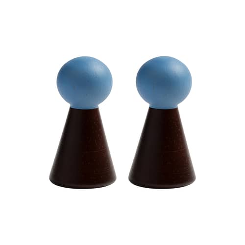 Set de 2 patères Halma bois - & klevering - Bordeaux - Bois d’hévéa certifié FSC