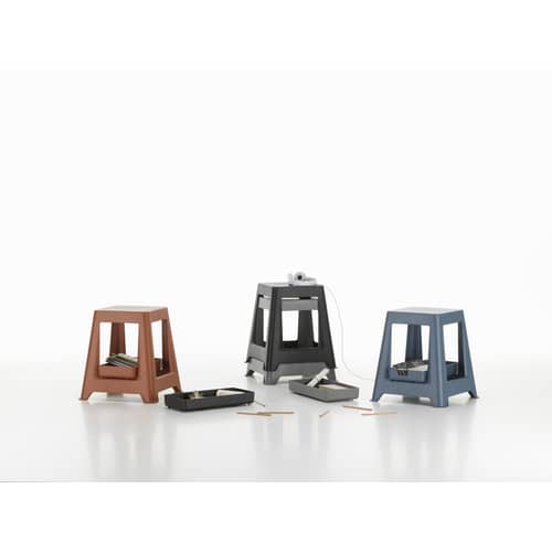 Piano/vassoio Chap Tray RE materiale plastico nero / 41,5 x 20 cm - Poliammide Riciclato - Vitra - Nero - Poliammide riciclata