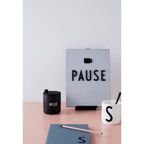Set Symboles Office plastikmaterial schwarz / für Memo-Board - Design Letters - Schwarz - ABS, Polymethylmethacrylat