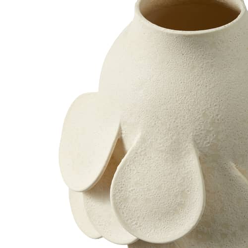 Vase Quillie medium céramique beige / Ø 25 x H 45 cm - POLSPOTTEN - Beige - Céramique