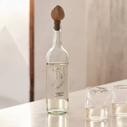 Verre Dimple / Set de 2 - Ferm Living - Transparent - Liège, Verre soufflé bouche