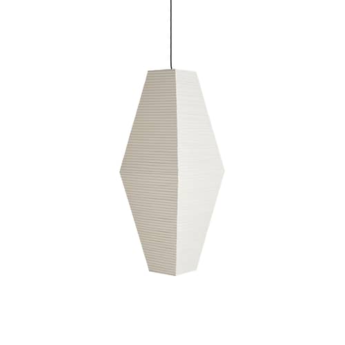Abat-jour Paper Shade Prism papier blanc / Ø 40 x H 110 cm - Hay - Blanc - Papier