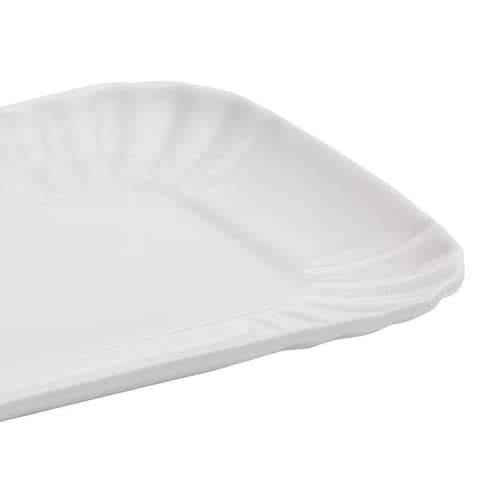 Dessertteller Estetico quotidiano keramik weiß / 13 x 20 cm - 4er Set - Seletti - 4er Set / Weiß - Porzellan