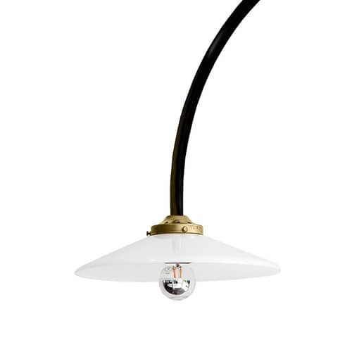 Wandleuchte mit Stromkabel Hanging Lamp n°2 metall schwarz / H 180 x B 75 cm - valerie objects - Schwarz - Glas, Stahl
