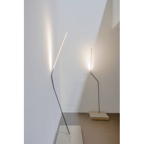 Lampada a stelo Neo LED metallo nero / H 205 cm - Orientabile - Nemo - Nero - Alluminio, Tecnopolimero