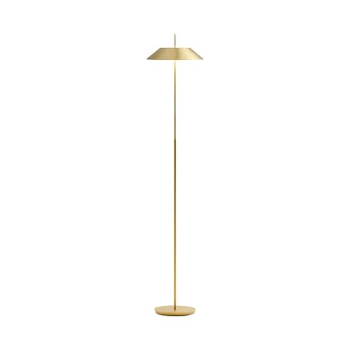 Lampadaire Mayfair or LED / H 147 cm - Vibia - Or mat -  Zamak, Acier, Polycarbonate