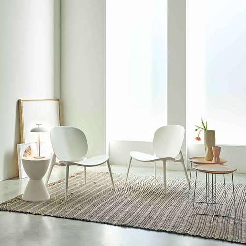 Lampe extérieur sans fil rechargeable Mini Geen-A OUTDOOR métal blanc / H 36 cm - Kartell - Blanc - Acier