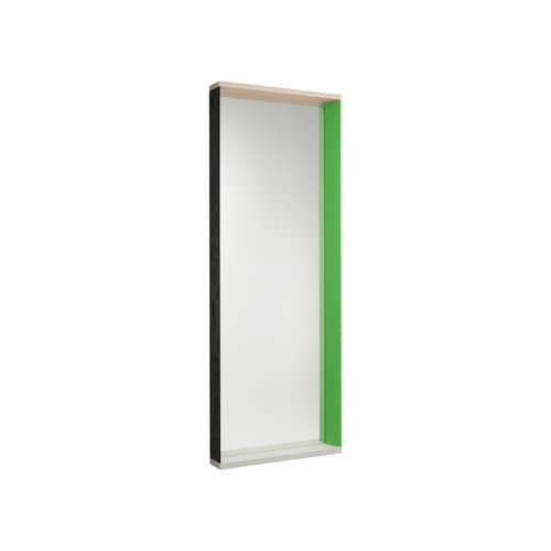 Miroir mural Colour Frame - Large / L 58 x H 140 cm - Vitra - Vert / rose - Frêne laqué, Verre