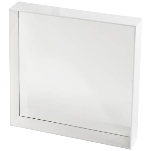 Miroir mural Only me / L 50 x H 50 cm - Kartell - Blanc brillant - PMMA